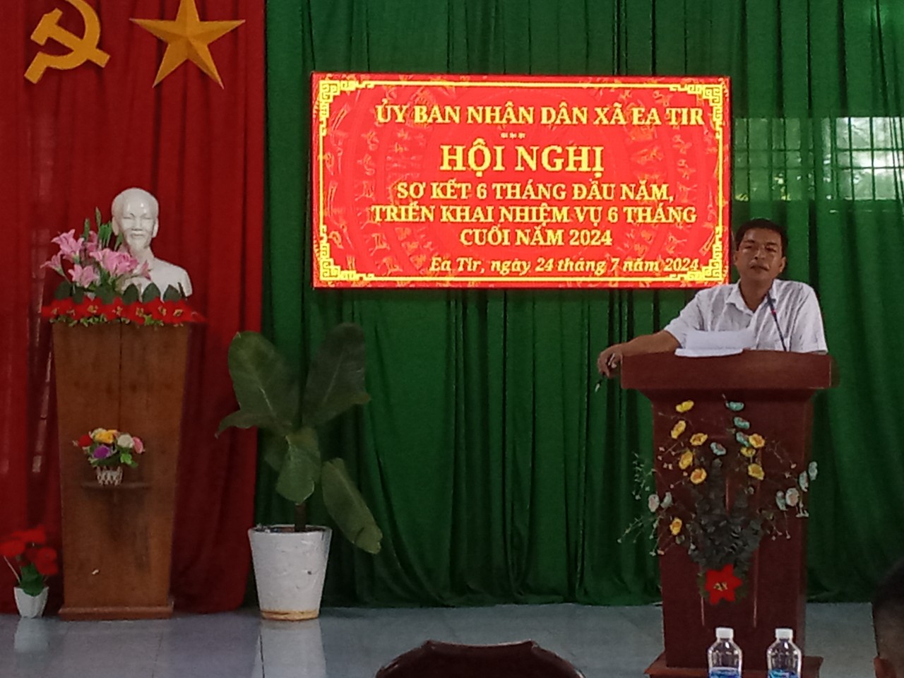 Xã Ea Tir: Hội nghị sơ kết 6 tháng đầu năm và triển khai nhiệm vụ 6 tháng cuối năm 2024